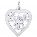 Sterling Silver Sweet 16 Charm photo