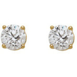 14K Yellow 1/2 CTW Diamond Stud Earrings - 6753560018P photo 2