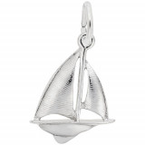 Rembrandt Sterling Silver Sailboat Charm photo