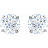 14K White 1 1/2 CTW Diamond Earrings - 187470203P photo 2