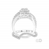 Ashi 14k White Gold Twisted Round Diamond Engagement Ring photo 3