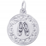 Sterling Silver Baby Shoe Charm photo