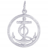 Sterling Silver Anchor Charm photo