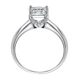 Artcarved Bridal Mounted with CZ Center Classic Solitaire Engagement Ring Vivian 14K White Gold - 31-V226ERW-E.00 photo 3