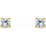14K Yellow 1 CTW Diamond Earrings - 187470218P photo 2