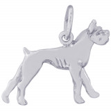 Sterling Silver Boxer Charm photo