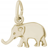 14k Gold Elephant Charm photo