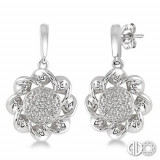 Ashi Diamonds Silver Twisted Earrings photo