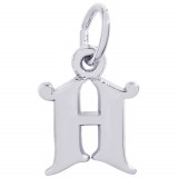 Sterling Silver Initial H Charm photo