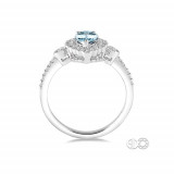 Ashi 14k White Gold Pear Shaped Diamond Engagement Ring photo 3