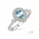 Ashi 14k White Gold Pear Shaped Diamond Engagement Ring photo