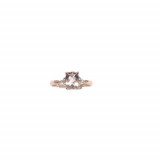 YCH 14k Rose Gold Morganite Diamond Ring photo