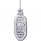 Sterling Silver White Water Raft Charm photo