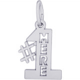 Sterling Silver #1 Mere Charm photo