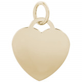 14k Gold Medium Heart - Classic  Charm photo