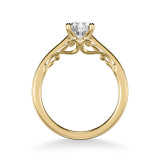 Artcarved Bridal Mounted with CZ Center Classic Lyric Engagement Ring Carly 14K Yellow Gold - 31-V1002ERY-E.00 photo 3