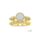 Ashi 14k Yellow Gold Diamond Lovebright Bridal Set photo 2