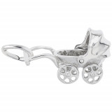 Rembrandt Sterling Silver Baby Carriage Charm photo