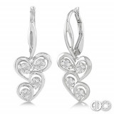 Ashi Diamonds Silver Twice Heart Earrings photo