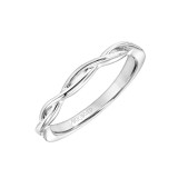 Artcarved Bridal Band No Stones Contemporary One Love Wedding Band Willow 14K White Gold - 31-V883XRW-L.00 photo