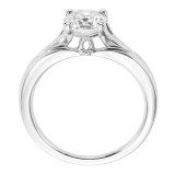 Artcarved Bridal Unmounted No Stones Classic Solitaire Engagement Ring Monica 14K White Gold - 31-V405ERW-E.01 photo 3