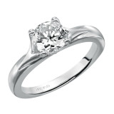 Artcarved Bridal Unmounted No Stones Classic Solitaire Engagement Ring Monica 14K White Gold - 31-V405ERW-E.01 photo