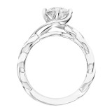 Artcarved Bridal Unmounted No Stones Contemporary Twist Solitaire Engagement Ring Kassidy 14K White Gold - 31-V769ERW-E.01 photo 3