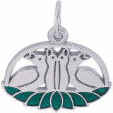 Sterling Silver 4 Calling Birds Charm photo