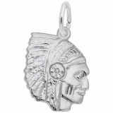 Rembrandt Sterling Silver Indian Head Charm photo