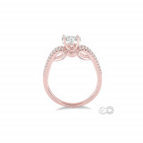 Ashi 14k Rose Gold Round Cut Diamond Lovebright Engagement Ring photo 3