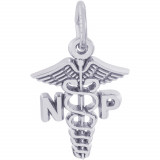 Sterling Silver Nurse Practitioner Charm photo