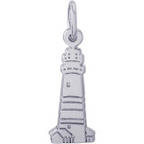 Sterling Silver Boston Harbor, MA Lighthouse Charm photo