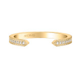Artcarved Bridal Mounted with Side Stones Vintage Diamond Wedding Band Sophia 14K Yellow Gold - 31-V1000Y-L.00 photo 2
