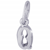 Sterling Silver Initial Q Charm photo