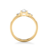 Artcarved Bridal Mounted Mined Live Center Contemporary Diamond Engagement Ring 14K Yellow Gold - 31-V1017DVY-E.00 photo 3