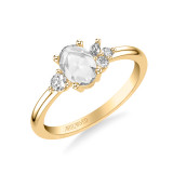 Artcarved Bridal Mounted Mined Live Center Contemporary Diamond Engagement Ring 14K Yellow Gold - 31-V1017DVY-E.00 photo
