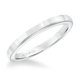 Artcarved Bridal Band No Stones Classic Solitaire Wedding Band Nelly 14K White Gold - 31-V618W-L.00 photo