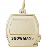 14k Gold Snowmass Cable Car  Charm photo