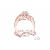 Ashi 14k Rose Gold Lovebright Round Cut Diamond Engagement Ring photo 3