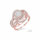 Ashi 14k Rose Gold Lovebright Round Cut Diamond Engagement Ring photo