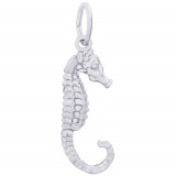 Sterling Silver Seahorse Charm photo