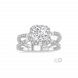 Ashi 14k White Gold Diamond Semi-Mount Engagement Ring photo 2