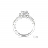 Ashi 14k White Gold Diamond Semi-Mount Engagement Ring photo 3