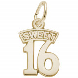 Rembrandt 14k Yellow Gold Sweet 16 Charm photo