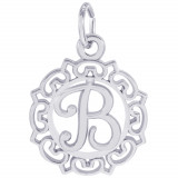 Sterling Silver Initial B Charm photo