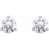 14K White 3/4 CTW Diamond Earrings - 6623460073P photo 2