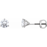 14K White 3/4 CTW Diamond Earrings - 6623460073P photo