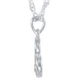 14K White .015 CTW Diamond Heart 18 Necklace - 8554760001P photo 2