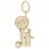 14k Gold Tractor Charm photo