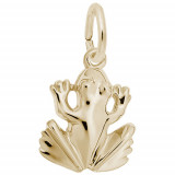 Rembrandt 14k Yellow Gold Frog Charm photo